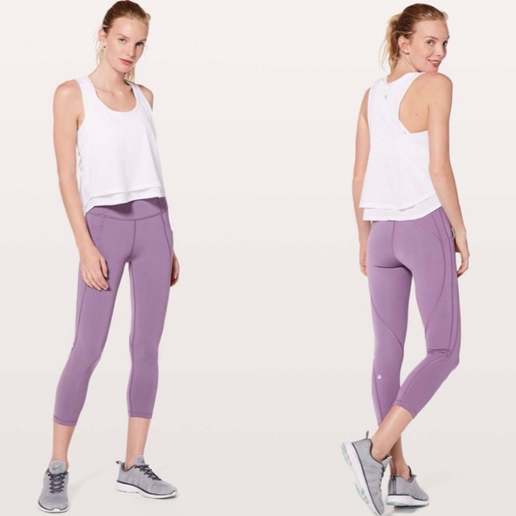 lululemon athletica Pants & Jumpsuits | Lululemon Time To Sweat Crop 23